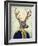 Captain Deer-Fab Funky-Framed Art Print