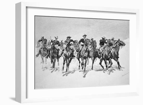 Captain Dodge's Colored Troopers to the Rescue-Frederic Sackrider Remington-Framed Giclee Print