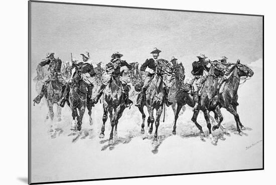 Captain Dodge's Colored Troopers to the Rescue-Frederic Sackrider Remington-Mounted Giclee Print