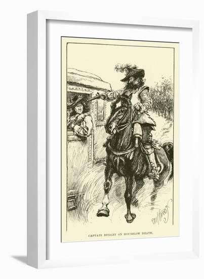 Captain Dudley on Hounslow Heath (Engraving)-Paul Hardy-Framed Giclee Print