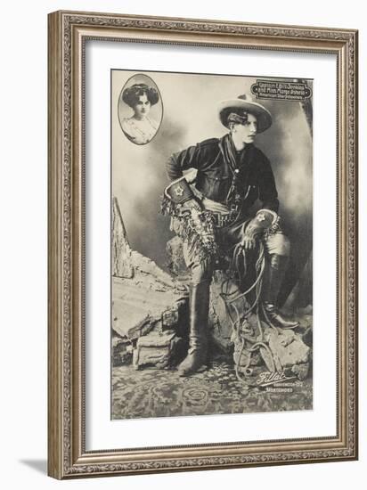 Captain E. Bill Jenkins and Miss Margo Astoria. American Sharpshooters-null-Framed Giclee Print