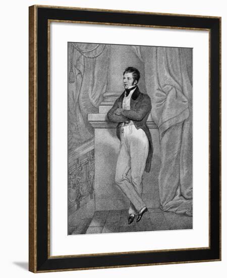 Captain Frederick Marryat (1792-184), English Novelist, 19th Century-null-Framed Giclee Print