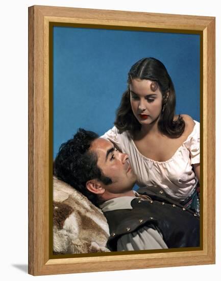 CAPTAIN FROM CASTILE, 1947 directed by HENRY KING Tyrone Power and Jean Peters (photo)-null-Framed Stretched Canvas