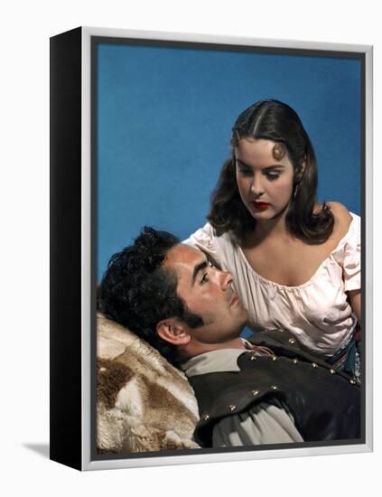 CAPTAIN FROM CASTILE, 1947 directed by HENRY KING Tyrone Power and Jean Peters (photo)-null-Framed Stretched Canvas