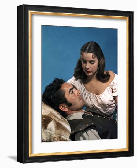 CAPTAIN FROM CASTILE, 1947 directed by HENRY KING Tyrone Power and Jean Peters (photo)-null-Framed Photo