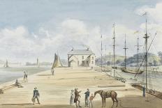 Turf Entrance to Exeter Canal, 1829-Captain George Tobin-Premium Giclee Print