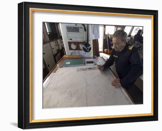 Captain Guerrero, Antarctic Dream Ship, Drake Passage, Near Cape Horn, South America-Sergio Pitamitz-Framed Photographic Print