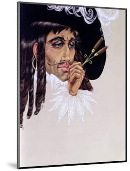 Captain Hook, from 'Peter Pan' by J.M. Barrie-Anne Grahame Johnstone-Mounted Giclee Print