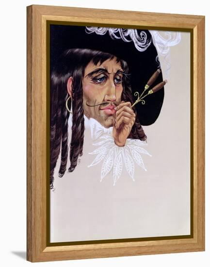 Captain Hook, from 'Peter Pan' by J.M. Barrie-Anne Grahame Johnstone-Framed Premier Image Canvas