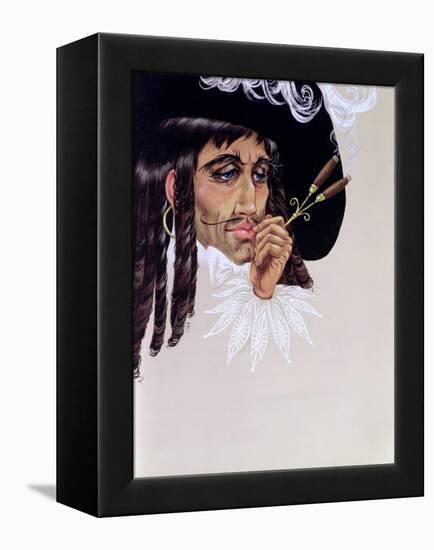 Captain Hook, from 'Peter Pan' by J.M. Barrie-Anne Grahame Johnstone-Framed Premier Image Canvas