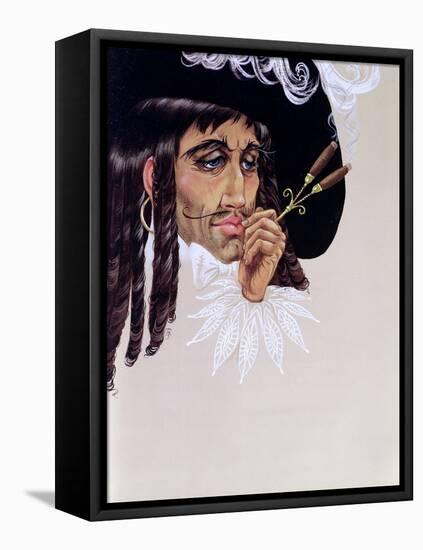 Captain Hook, from 'Peter Pan' by J.M. Barrie-Anne Grahame Johnstone-Framed Premier Image Canvas