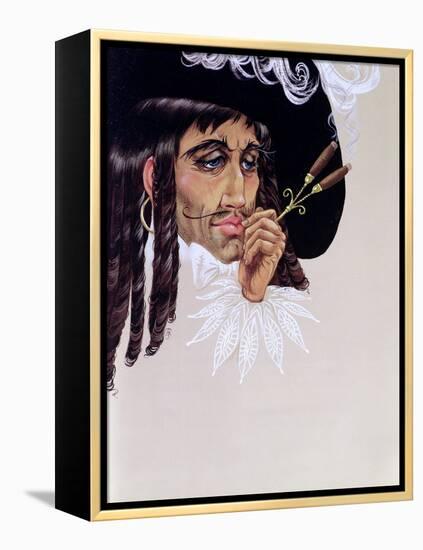 Captain Hook, from 'Peter Pan' by J.M. Barrie-Anne Grahame Johnstone-Framed Premier Image Canvas
