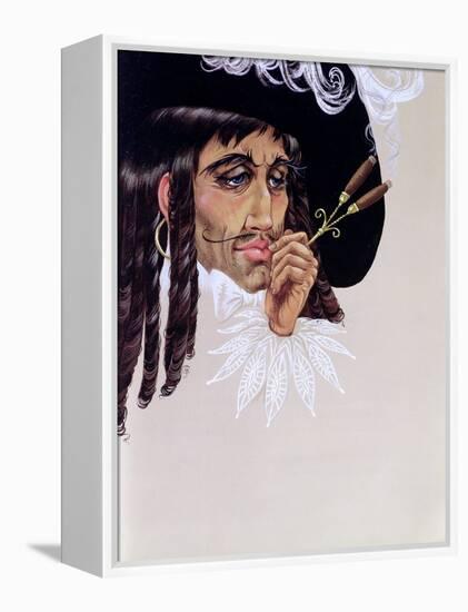 Captain Hook, from 'Peter Pan' by J.M. Barrie-Anne Grahame Johnstone-Framed Premier Image Canvas