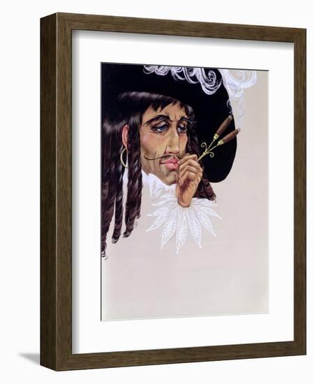 Captain Hook, from 'Peter Pan' by J.M. Barrie-Anne Grahame Johnstone-Framed Giclee Print