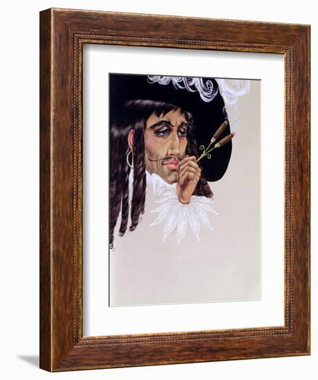 Captain Hook, from 'Peter Pan' by J.M. Barrie-Anne Grahame Johnstone-Framed Giclee Print
