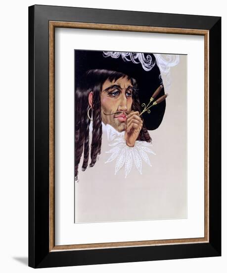 Captain Hook, from 'Peter Pan' by J.M. Barrie-Anne Grahame Johnstone-Framed Giclee Print