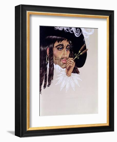 Captain Hook, from 'Peter Pan' by J.M. Barrie-Anne Grahame Johnstone-Framed Giclee Print