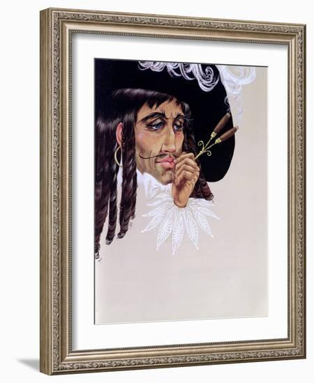 Captain Hook, from 'Peter Pan' by J.M. Barrie-Anne Grahame Johnstone-Framed Giclee Print