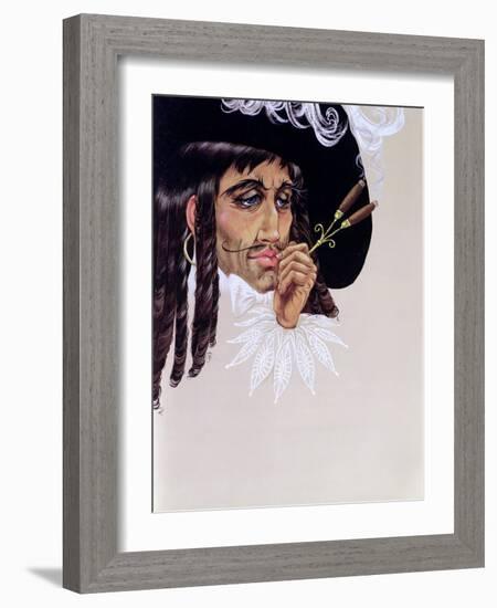 Captain Hook, from 'Peter Pan' by J.M. Barrie-Anne Grahame Johnstone-Framed Giclee Print