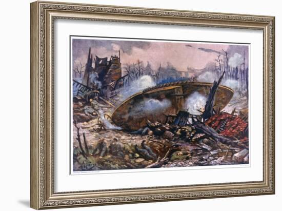 Captain Inglis's Tank-Alfred Pearse-Framed Art Print