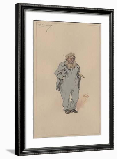 Captain Jack Bunsby, c.1920s-Joseph Clayton Clarke-Framed Giclee Print