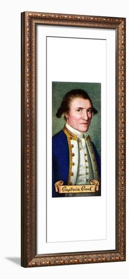 Captain James Cook, taken from a series of cigarette cards, 1935. Artist: Unknown-Unknown-Framed Giclee Print