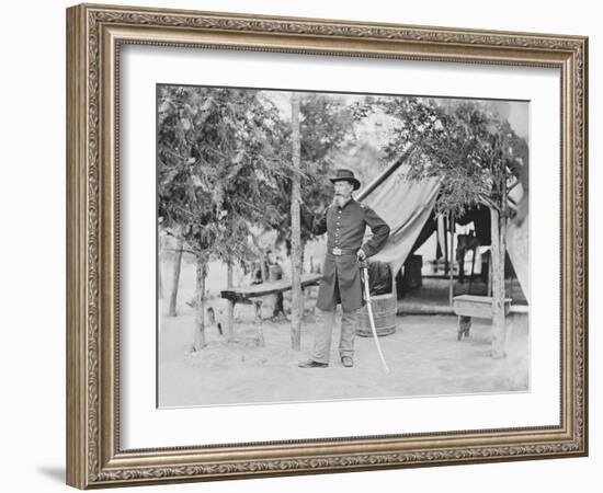 Captain James O'Rourke of the 4th New York Heavy Artillery-Stocktrek Images-Framed Photographic Print