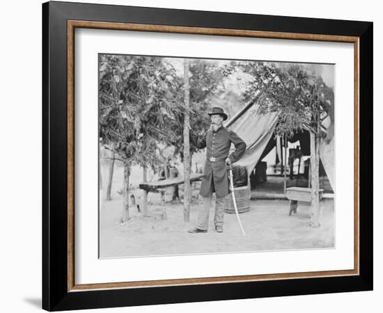 Captain James O'Rourke of the 4th New York Heavy Artillery-Stocktrek Images-Framed Photographic Print