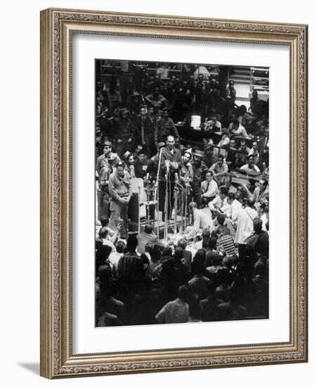 Captain Jesus Sosa Blanco on Public Trial-Joe Scherschel-Framed Photographic Print