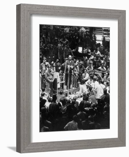 Captain Jesus Sosa Blanco on Public Trial-Joe Scherschel-Framed Photographic Print