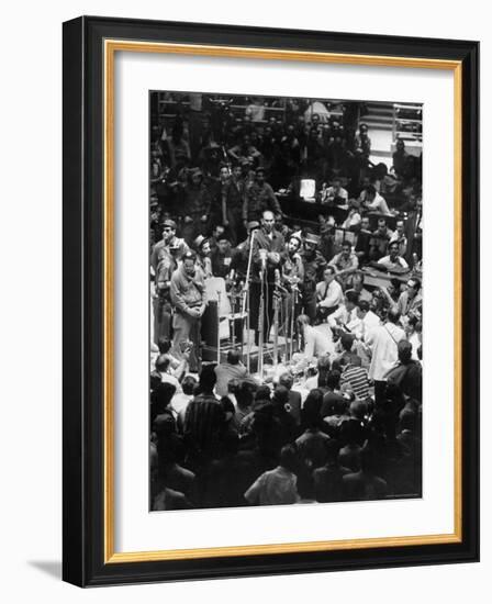 Captain Jesus Sosa Blanco on Public Trial-Joe Scherschel-Framed Photographic Print