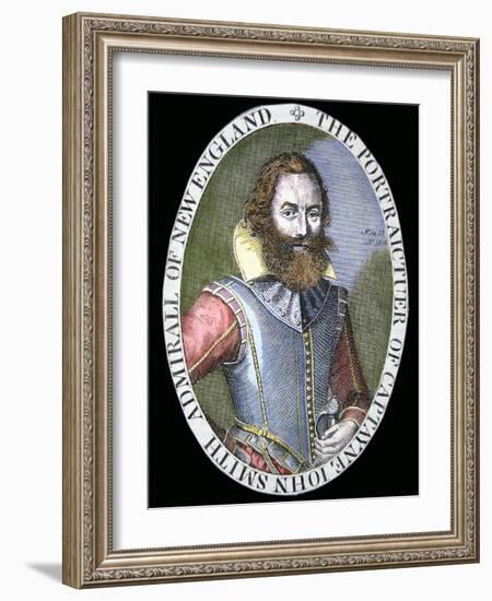 Captain John Smith-Simon de Passe-Framed Giclee Print