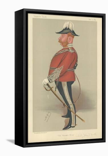 Captain John Thomas North-Sir Leslie Ward-Framed Premier Image Canvas