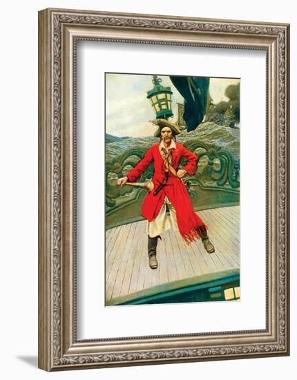 Captain Keitt-Howard Pyle-Framed Premium Giclee Print