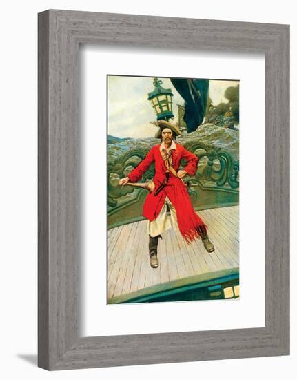 Captain Keitt-Howard Pyle-Framed Premium Giclee Print