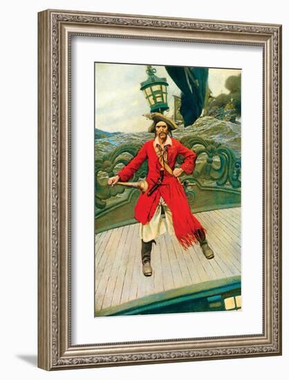 Captain Keitt-Howard Pyle-Framed Premium Giclee Print