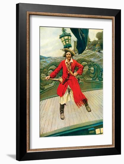 Captain Keitt-Howard Pyle-Framed Premium Giclee Print