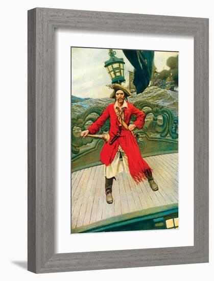 Captain Keitt-Howard Pyle-Framed Premium Giclee Print