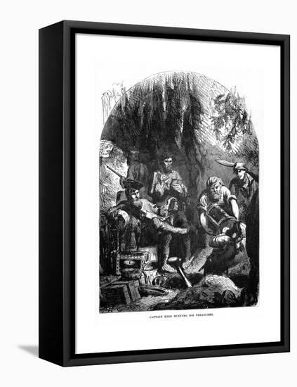 Captain Kidd Burying His Treasures, 1872-null-Framed Premier Image Canvas