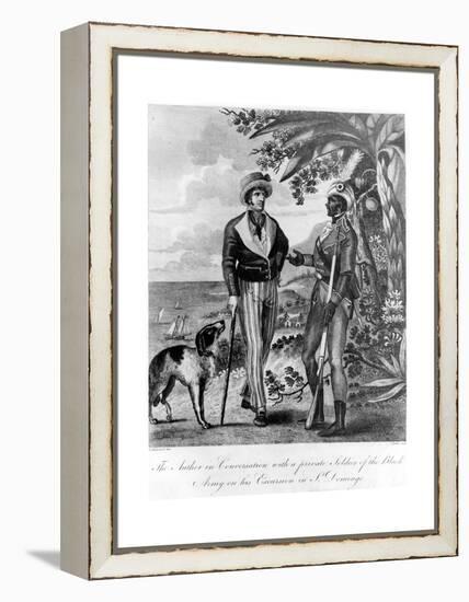 Captain Marcus Rainsford with a Private Soldier of the Black Army, 1805-John Barlow-Framed Premier Image Canvas
