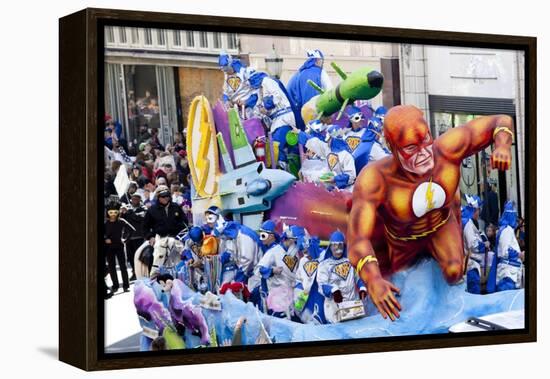 Captain Marvel Mardi Gras Float-Carol Highsmith-Framed Stretched Canvas