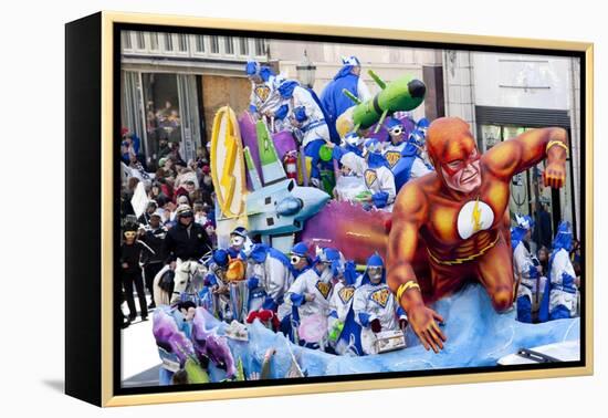 Captain Marvel Mardi Gras Float-Carol Highsmith-Framed Stretched Canvas