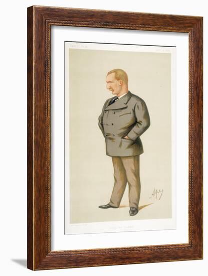 Captain Matthew Webb, First Man to Swim the English Channel, 1875-Carlo Pellegrini-Framed Giclee Print