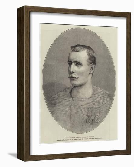 Captain Matthew Webb, the Celebrated Swimmer-null-Framed Giclee Print