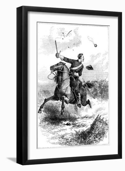Captain Northrop Leading the Attack at Knoxville, Tennessee, American Civil War, 1863-null-Framed Giclee Print
