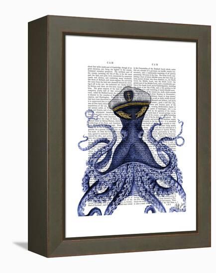 Captain Octopus-Fab Funky-Framed Stretched Canvas