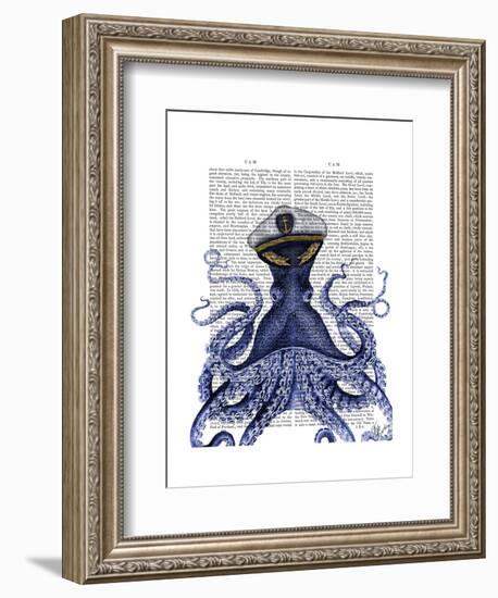 Captain Octopus-Fab Funky-Framed Art Print