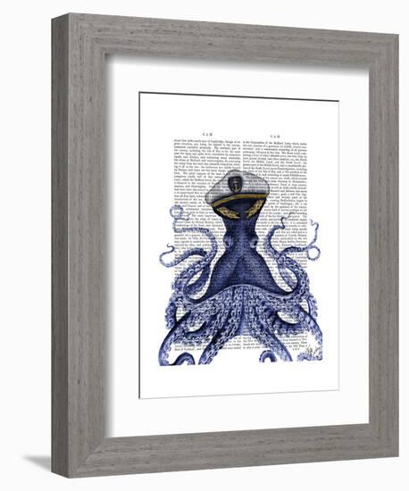 Captain Octopus-Fab Funky-Framed Art Print