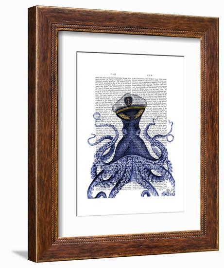 Captain Octopus-Fab Funky-Framed Art Print