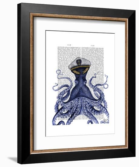 Captain Octopus-Fab Funky-Framed Art Print